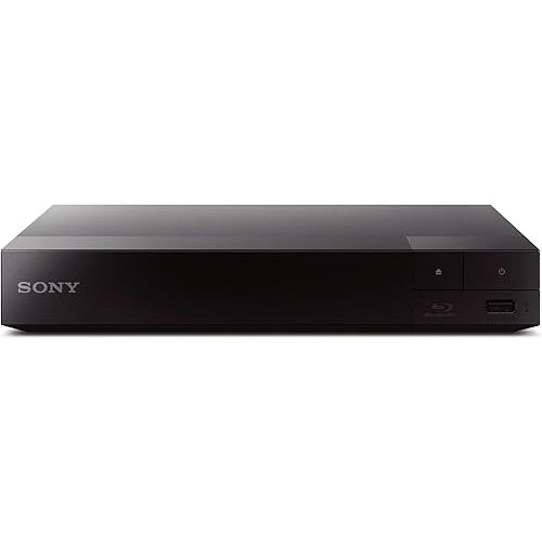 Sony BDP-S1700U Full HD 1080p Blu-ray DVD Player with HDMI Cable | Dolby Digital TrueHD/DTS, DVD Upscaling, Ultra-Compact, Triluminos Color, Front USB