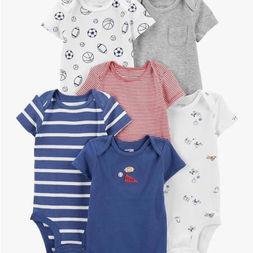 Simple Joys by Carter's Baby-Boys 6-Pack Short-Sleeve Bodysuit