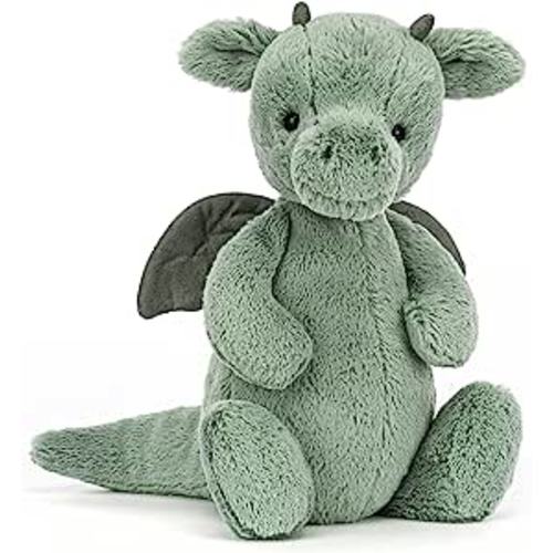 Amazon.com: Jellycat Bashful Dragon Stuffed Animal, Medium, 12 inches : Toys & Games
