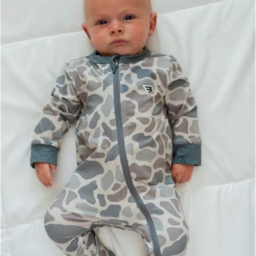 Classic Deer Camo Baby Zip Up | Outdoor Infant Gift | BURLEBO