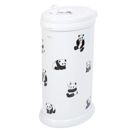 Ubbi Panda Peel and Stick Decal Stickers, Decorative Sticker for Diaper Pail or Baby Nursery