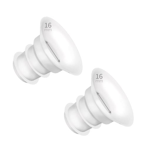 Silicone Flange Insert 16mm Compatible with Spectra/Motif Luna/medela/momcozy/ameda/zomee/Tsrete/Willow/Elvie Stride 24mm Breast Shield Reduce Nipple Tunnel Replace Nipple Cushion Pump Part