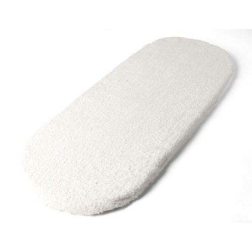 Tadpoles Moses Basket Foam Pad with Cotton Terry Cover, White