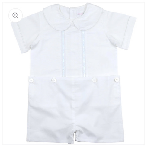 White Heirloom Button On for Boys | Classic Southern Children’s Outfit – Cecil & Lou