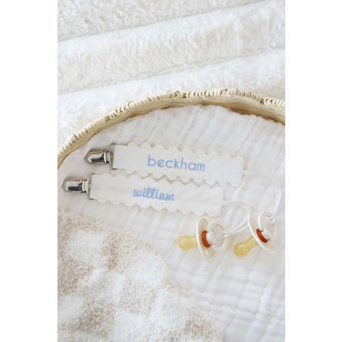 Personalized Ric Rac Pacifier Clip