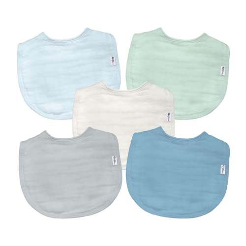 Muslin Bibs, 100% Certified Organic Cotton
