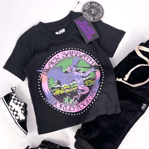 Kids Black Sabbath Band T Shirt - World Tour 1978 - Officially Licensed – Skeletots