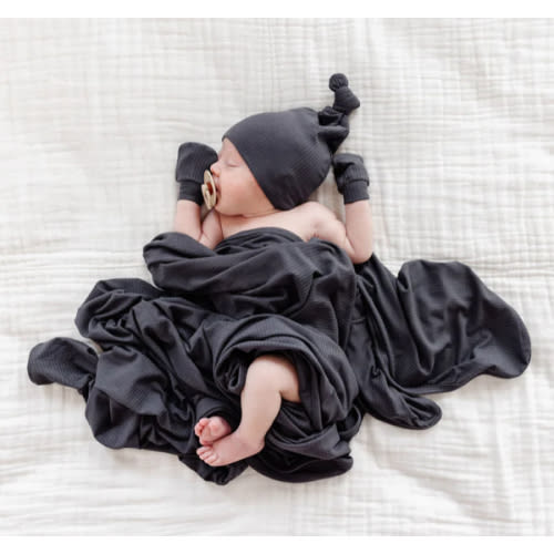 Hudson Ribbed Swaddle Blanket