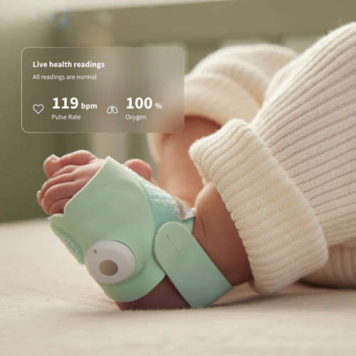 Owlet - Dream Duo 2 Smart Baby Monitor: FDA-Cleared Dream Sock and Cam 2 HD Wi-Fi Video - Mint
