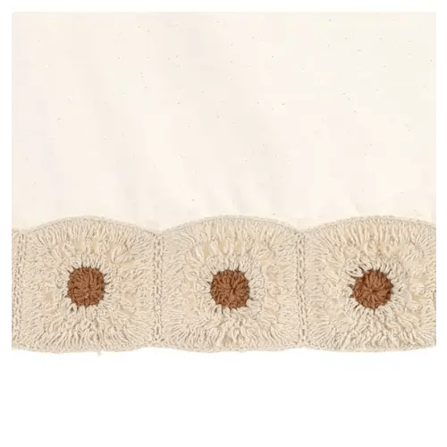 Brands We Love Beige Crochet Crib Skirt by Janie and Jack