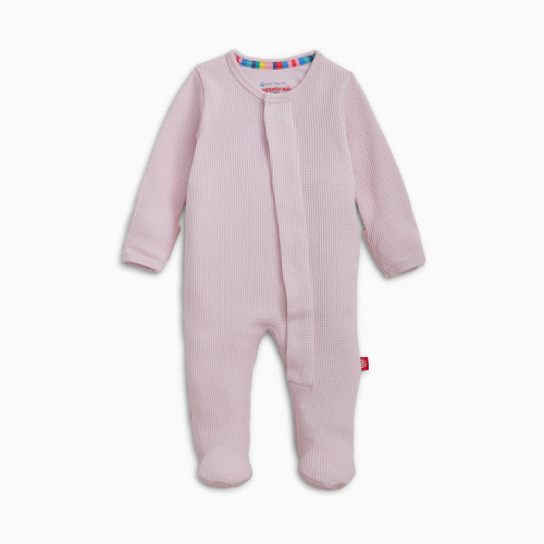 Magnetic Me Waffle Magnetic Footie - Lilac Snow, 3 -6 M