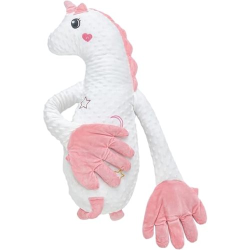 RSN Companion Plush Toy, Cute Animal Plush Stuffed Comforting Pillow, Portable Dinosaur Unicorn Figure Dolls for Home and Travel (Unicorn, OneSize)