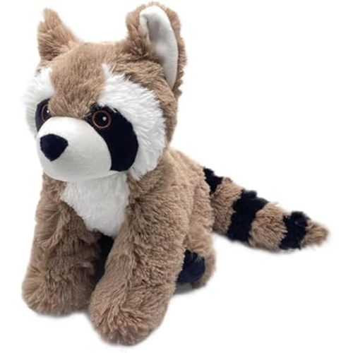 Warmies Microwavable & Weighted Stuffed Animals, Raccoon - Heated Stuffed Animal Plushie for Warmth & Comfort - Cute Soft Plush Toys for Adults & Children (Boys, Girls, Babies & Toddlers)