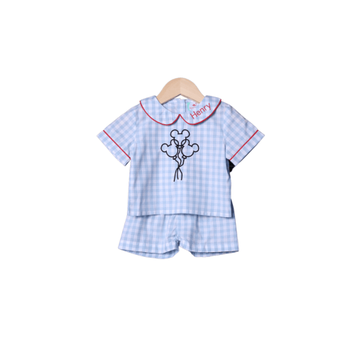 Embroidered Magical Mouse Balloons Short Set – The Smocked Flamingo