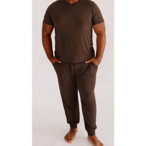 Adult Jogger Set In Chocolate Brown