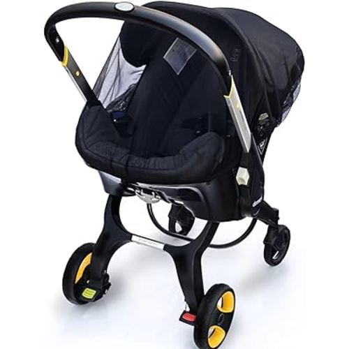 Mosquito Net for Baby Car Seats,Baby Mosquito Net for Infant Car Seats,Infant Stroller and Bassinets,Portable Durable, Long-Lasting Infant Insect Shield Netting,Premium Quality,Machine Washable(Black)