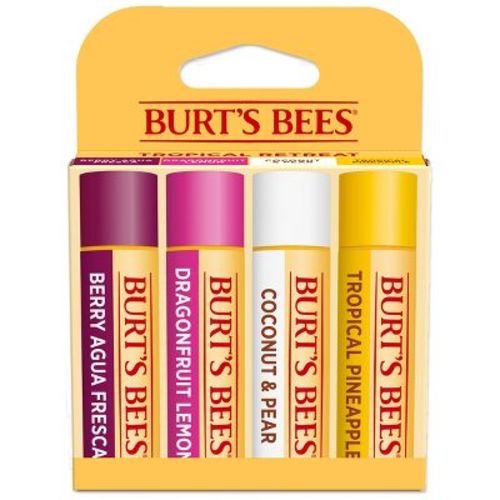 Burt's Bees 100% Natural Origin Moisturizing Lip Balm - Tropical Fruit - 4pk​