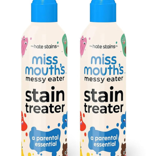 Miss Mouth's Messy Eater Stain Treater Spray - 4oz 2 Pack Stain Remover - Newborn & Baby Essentials - No Dry Cleaning Food, Grease, Coffee Off Laundry, Underwear, Fabric