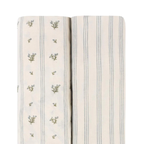 Linear Berry Crib Sheet Set