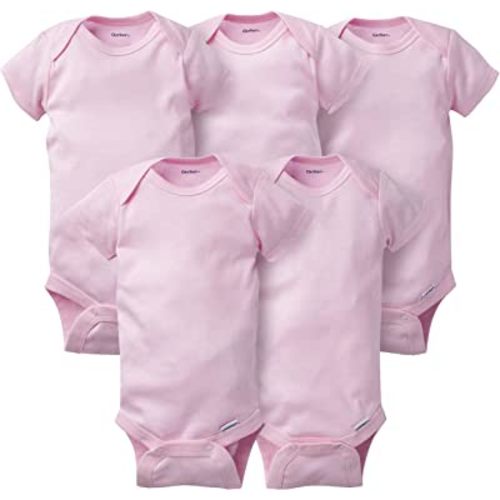 Gerber Baby 5-pack Solid Onesies Bodysuits