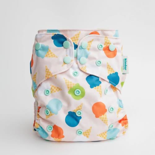 Food: Essentials Pocket Cloth Diaper with Athletic Wicking Jersey, Grows with your Baby