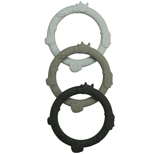 Loulou Lollipop Wild Teething Ring Set (Sage Green)