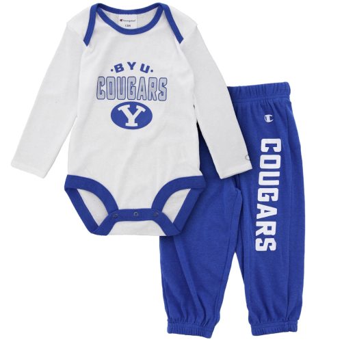 Infant Oval Y BYU One-Piece & Pants - Champion