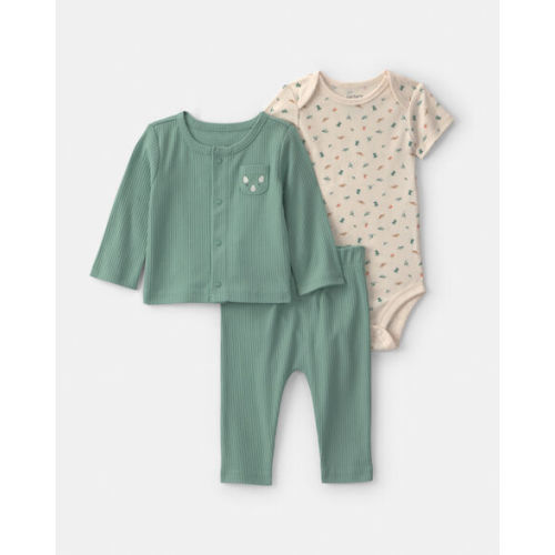Baby Boy 3-Piece Dinosaur Layering Set - Green | Carter's