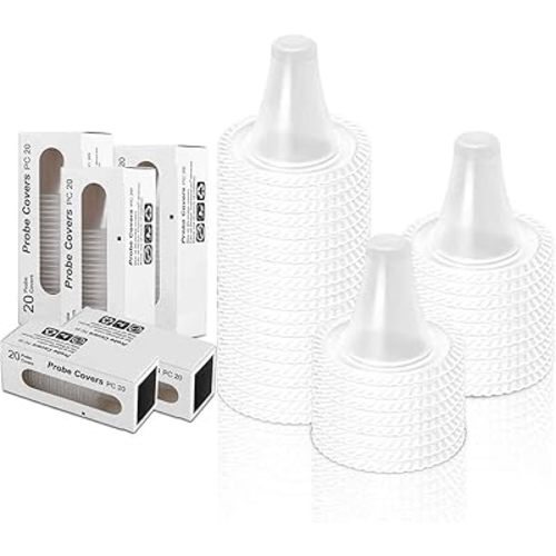 400 Pack Ear Thermometer Probe Covers, Disposable Refill Lens Filters Caps Compatible for All B raun Models Digital Thermometers Sleeve