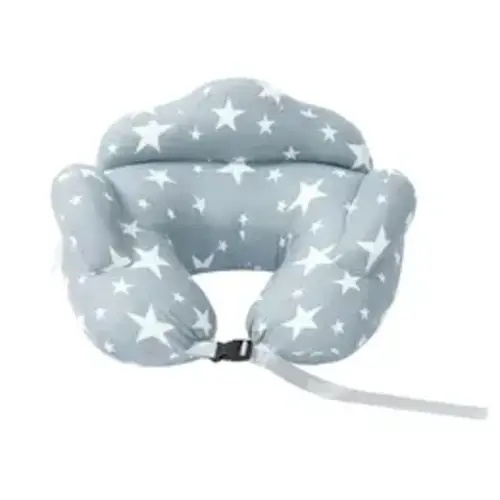 Chilling Home Original Nursing Pillow for Breastfeeding, Offering More Support for Mom and Baby during Feeding, with an Adjustable Waist Strap, Secure Three - side Fence and Removable Pillowcases - Comfortable and Safe (Blue Starry) Mummy Sleep - TikTok S