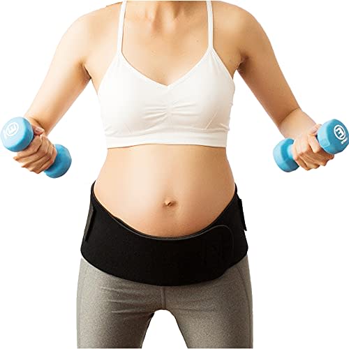 CABEA BabyBellyBand Sport Maternity Support Belt – Pregnancy & Postpartum Abdominal, Hip, and Back Brace – Lightweight, Breathable, Adjustable Fit- Made in the USA