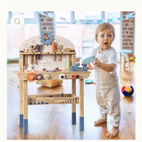 Robud Kids Wooden Workbench Tool Set – Build & Play