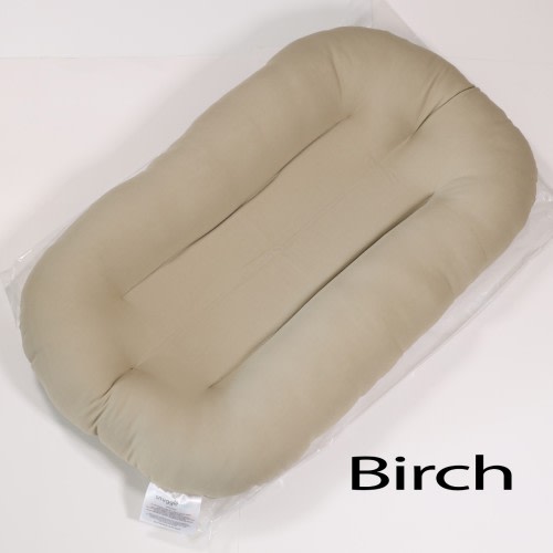 Snuggle Me Infant Organic Birch.  It's a lounger, not a sleeper