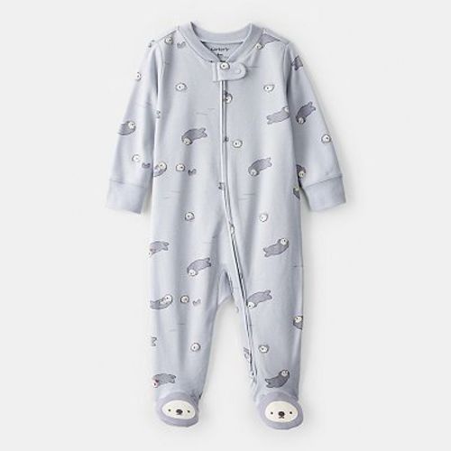 Baby Carter's Otter Print Long-Sleeve Snug Fit Sleep & Play Pajamas