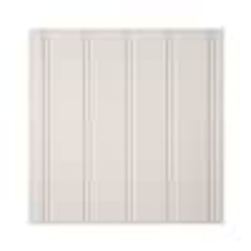 EUCATILE 32 sq. ft. 3/16 in. x 48 in. x 96 in. Beadboard White True Bead Panel 975-759
