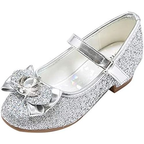 Stelle Girls Mary Jane Dress Shoes for Toddler Kids
Princess Shoe, Glitter, Low Heels, Party Wedding Prom, Flower, Footwear