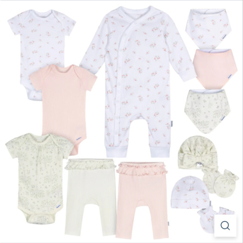 13-Piece Baby Girls Deer Baby Essentials Gift Set – Gerber Childrenswear