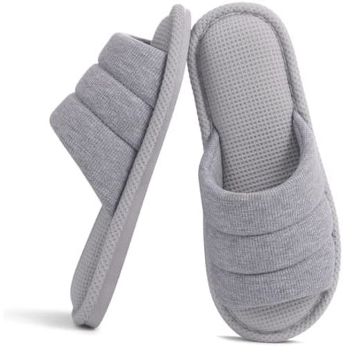 shevalues Summer House Slippers for Women Men Waffle Indoor Slippers