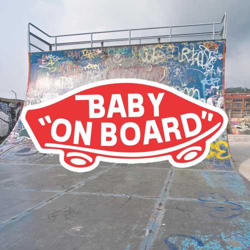 Baby "On Board" (Classic Red) - Magnet