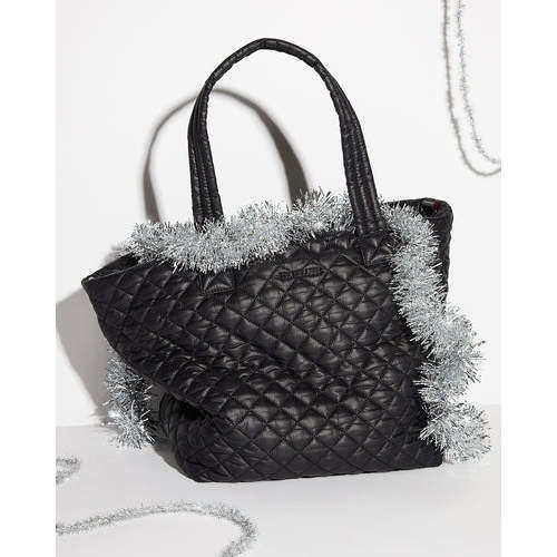 Metro Utility Quilted Backpack in Black | MZ Wallace