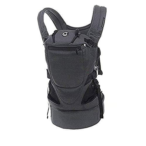 Contours Baby Carrier Newborn to Toddler |Love 3 Position Convertible Easy-to-Use Baby Carrier with Pockets for Men and Women, Newborn, Front Face in and Front Face Out (8-30lbs) - Charcoal Gray