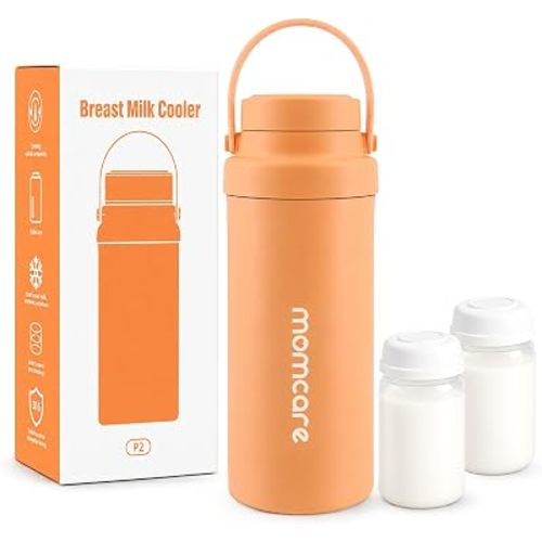 Portable Breast Milk Cooler with 2×300ml Inner Bottles,No Spills