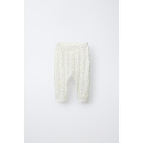 OPENWORK KNIT PANTS - Ecru | ZARA United States