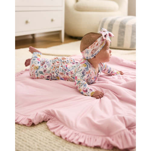 Prima Pink Ribbed Ruffle Mini Cloud Blanket® – Little Sleepies