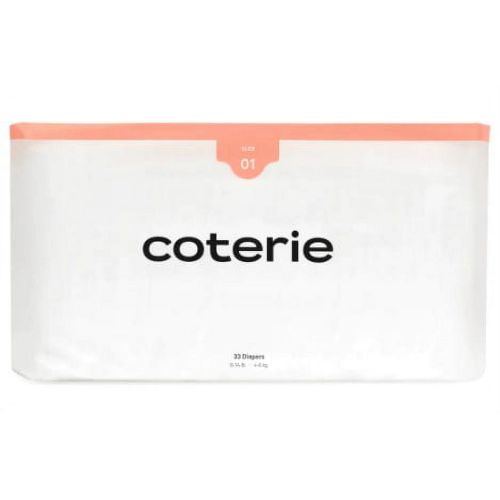 coterie diapers size 01 (8-12 pounds) - 33 count