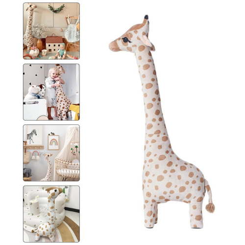 Baluue Big Stuffed Giraffe Standing Position Comfortable Hugging 1Set