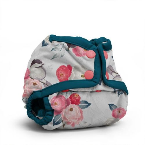 Kanga Care Rumparooz Double Leg Gusset Reusable Cloth Diaper Cover Newborn Snap | Lily White 4-15 lbs