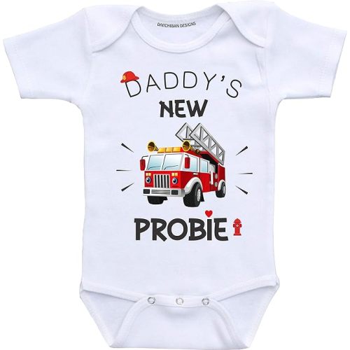 Fireman Daddy new probie firefighter baby clothes baby boys