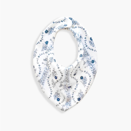 The Bandana Bib - Blue Vine Stripe