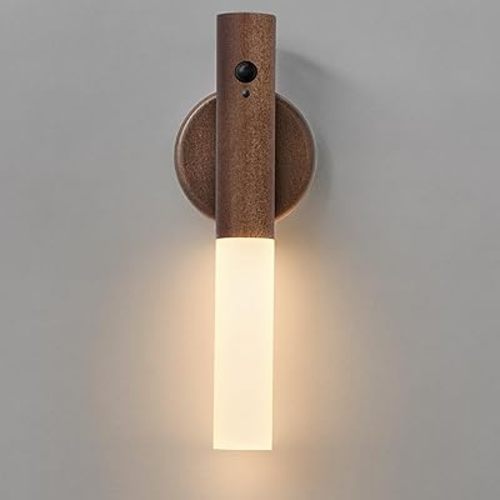 Montford Battery Operated Wall Sconces, Motion Sensor Night Light Magnetic Wall Light Rechargeable Wall Sconce, Peel and Stick Sconce Lights for Bedside Stair Hallway